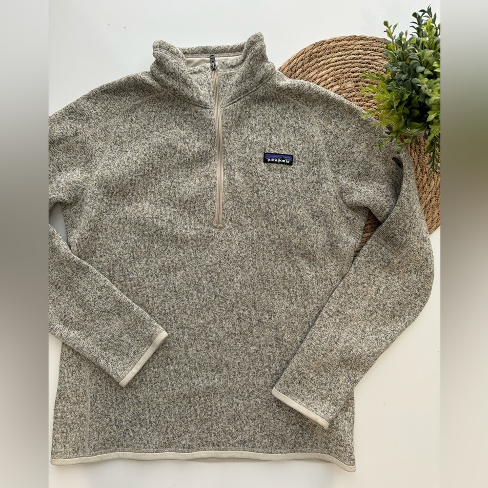 Patagonia Better Sweater Quarter 1/4 Zip Fleece Pullover Grey Large